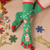 Cute Christmas Five-finger Socks Winter Elastic Sweat-absorbent Split-toe Socks For Women