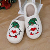 Lindos dibujos animados de Papá Noel Zapatillas para el hogar Pareja Piso interior Dormitorio Zapatilla Navidad Lindos dibujos animados de Papá Noel Zapatillas para el hogar Pareja Piso interior Dormitorio Zapatilla Navidad Zapatos cálidos Mujeres Hombres